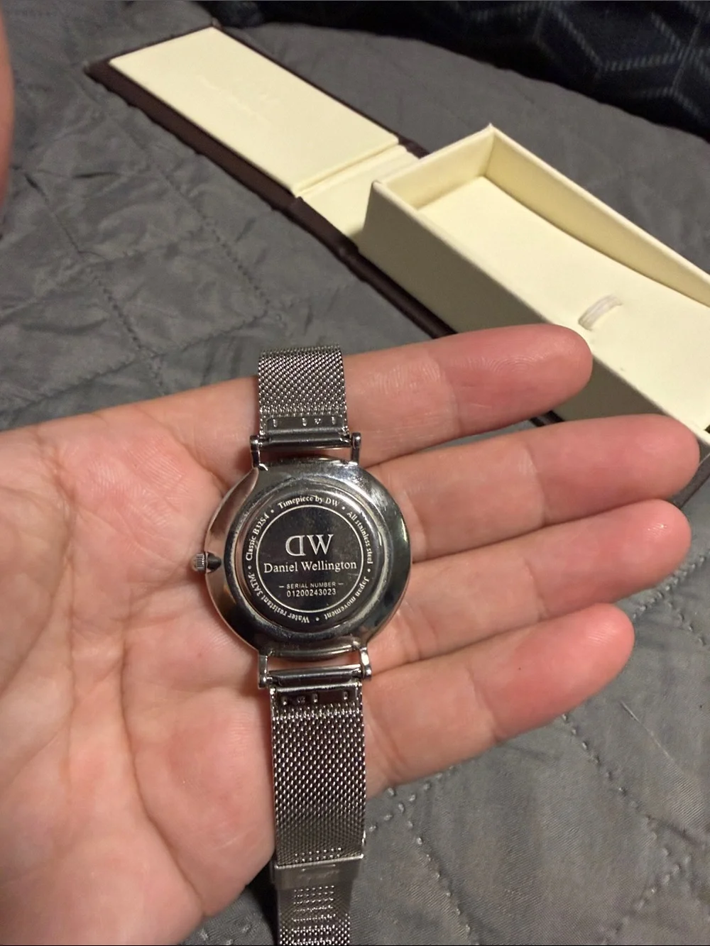 Daniel Wellington Brown Leather Travel Case and Watch